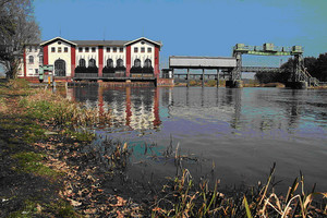 Oldauer Schleuse mit Wasserkraftwerk Oldauer Schleuse mit Wasserkraftwerk