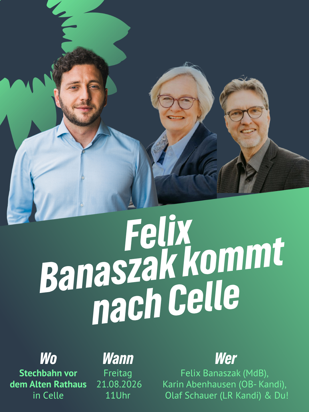 Sharepic zur Veranstaltung mit Felix