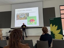 Jürgen Gnorich beim Vortrag