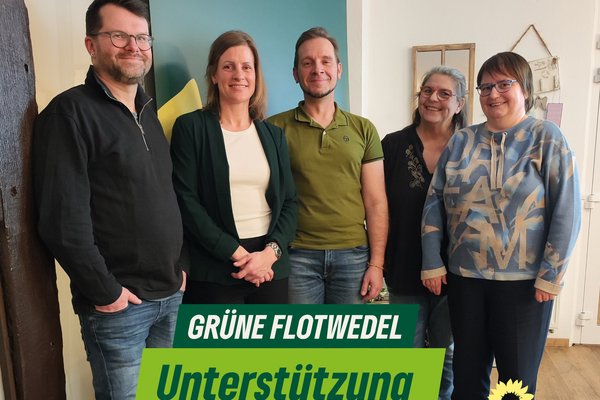Gruppenbild von Miriam Schmidtke mit dem Ortsvorstand Wathlingen & Flotwedel