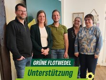 Gruppenbild von Miriam Schmidtke mit dem Ortsvorstand Wathlingen & Flotwedel