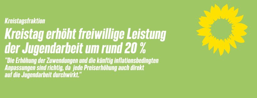 Kreistag erhöht freiwillige Leistung der Jugendarbeit um rund 20 %