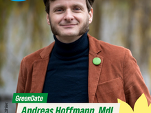 Das Foto zeigt Andreas Hoffmann, haushaltspolitischer Sprecher der Grünen Landtagsfraktion