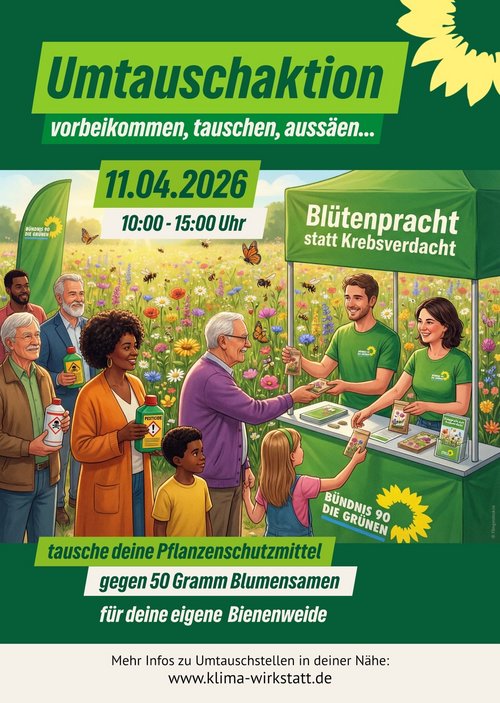 Vorderseite Flyer zur Umtauschktion