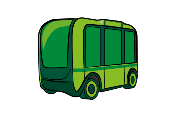 Illustrierter Bus