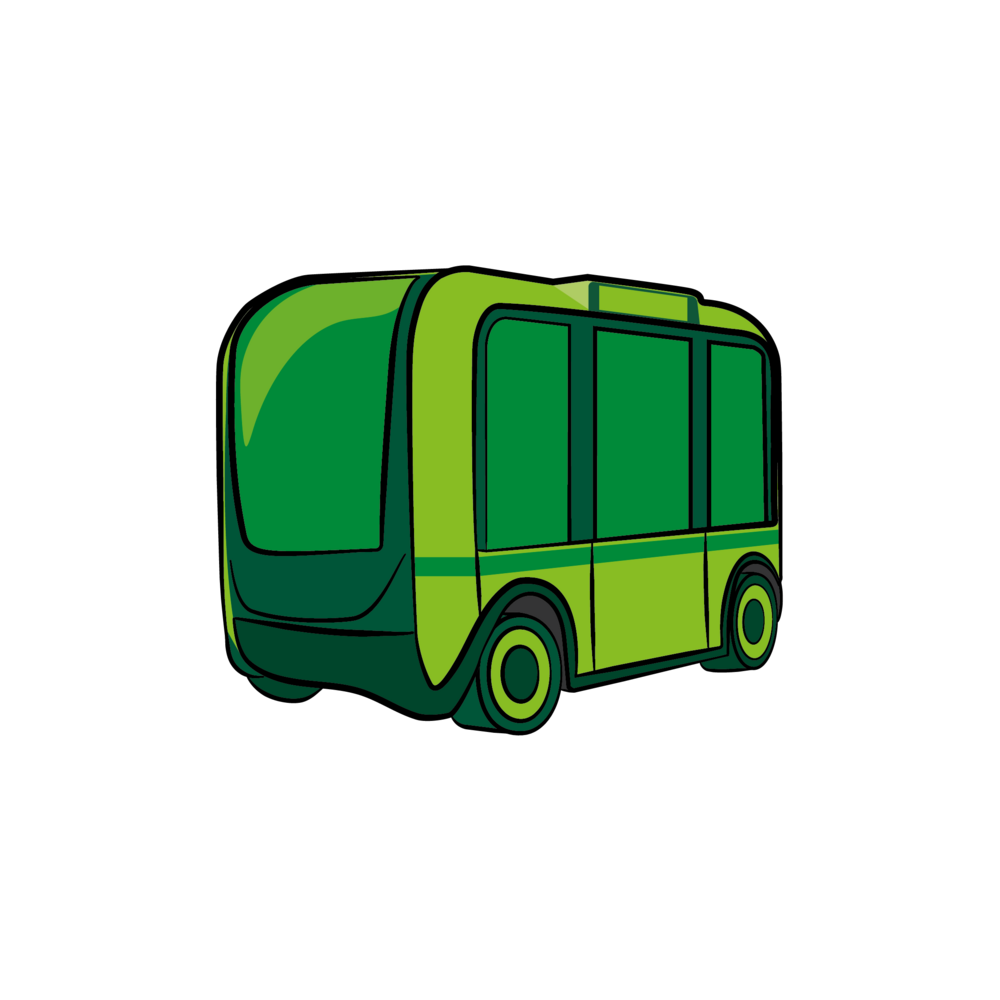 Illustrierter Bus