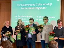 Gruppenbild der geehrten Mitglieder