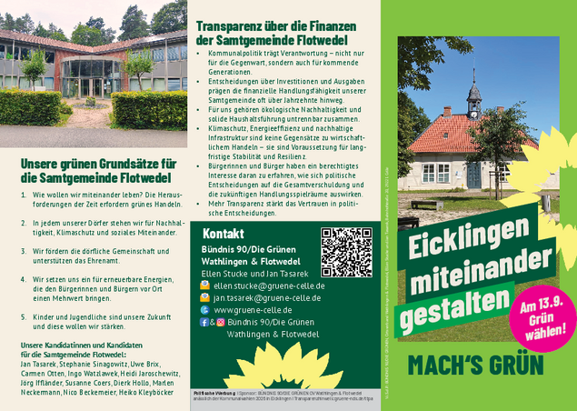 Flyer zur Wahl in Einklingen