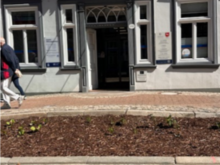 Bild des Eingangs der Volksbank