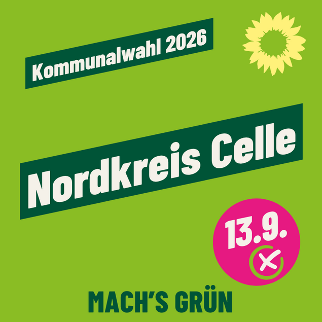Sharepic mit Link zur Website der Grünen im Celler Nordkreis