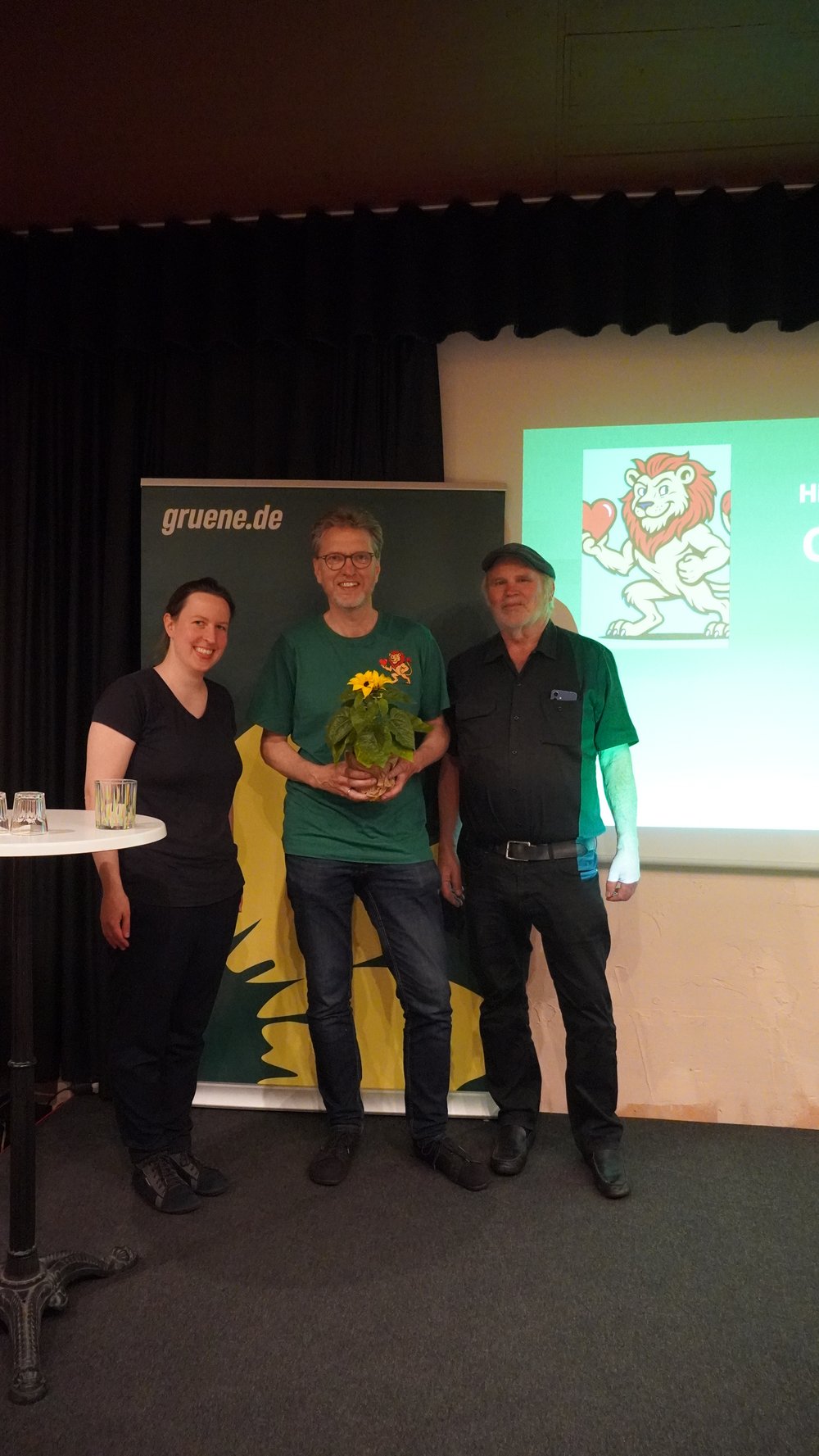 Gruppenbild Theresa Kurbach, Olaf Schauer, Bernd Zobel