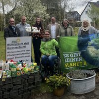Gruppenfoto von der Tauschaktion
