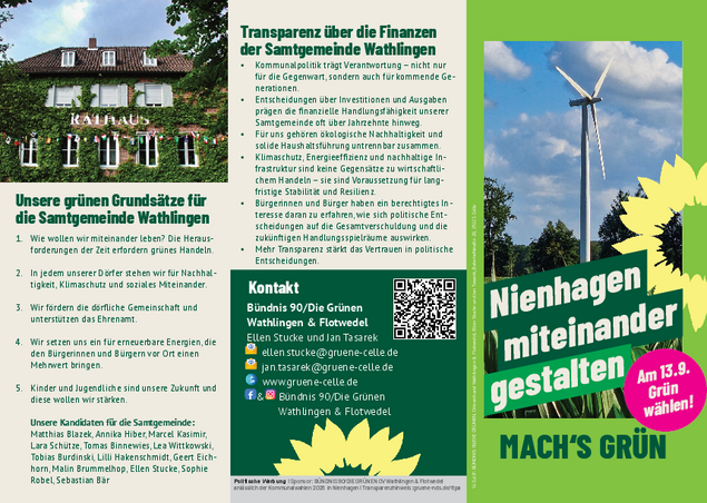 Flyer zu Wahl Nienhagen