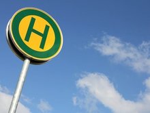 Foto eines Haltestellenzeichens